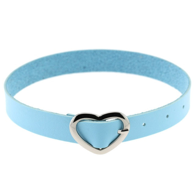 BDSM, DDLG Submissive Heart Choker Necklace - Sissy Panty Shop
