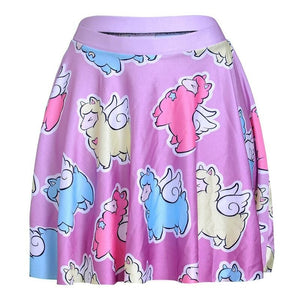 Cute Winged Llama Angel Skirt - Sissy Panty Shop