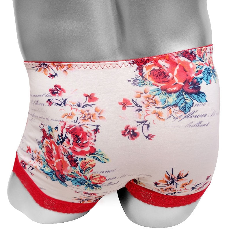 Floral Sissy Pouch Panties - Sissy Panty Shop