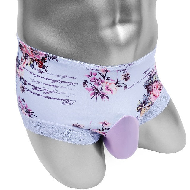 Floral Sissy Pouch Panties - Sissy Panty Shop