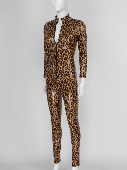 "Wild Thing" Leopard Print Bodysuit - Sissy Panty Shop