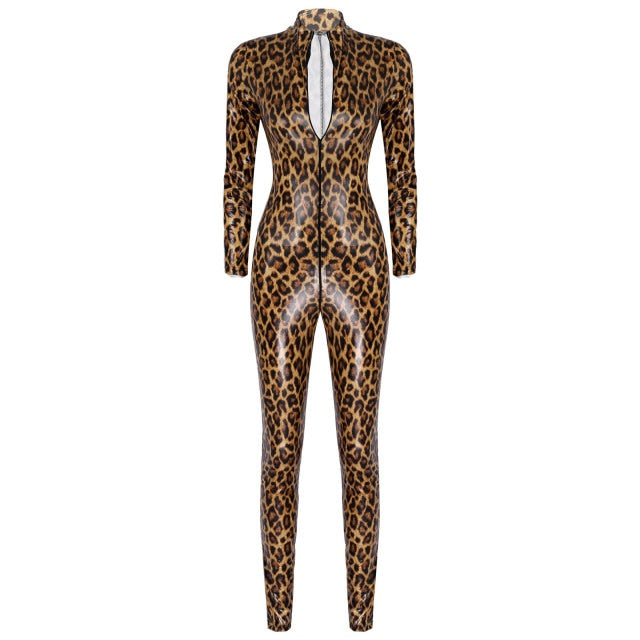 "Wild Thing" Leopard Print Bodysuit - Sissy Panty Shop