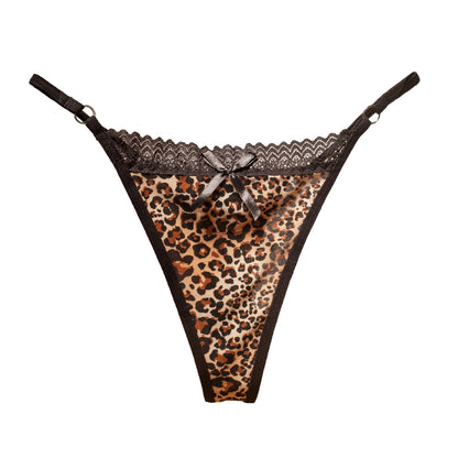 "Slutty Olga" Leopard Print Thong - Sissy Panty Shop