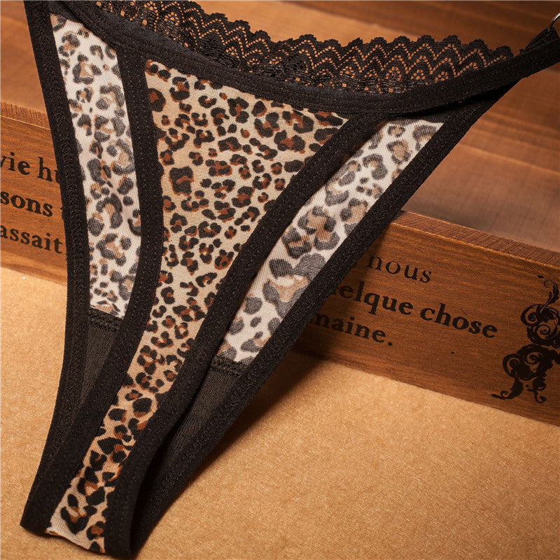 "Slutty Olga" Leopard Print Thong - Sissy Panty Shop