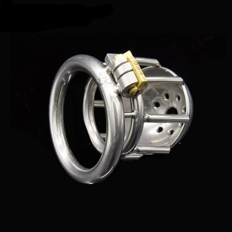 304 Stainless Steel Chastity Device With Magic Lock - Sissy Panty Shop