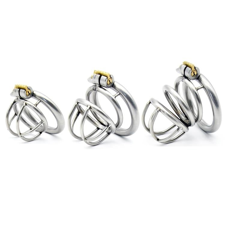 Unlock Your Desires with the Sensual Elegance of our Stainless Steel Cock Cage for Sissy Boys - Sissy Panty Shop