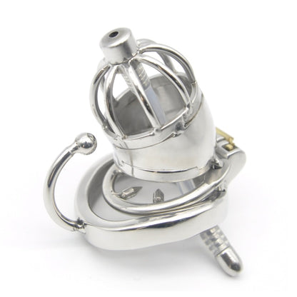 Small Chastity Cage with Base Arc Ring - Sissy Panty Shop