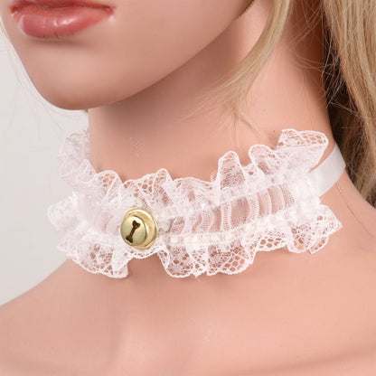 BDSM, DDLG, Bimbo Ruffled Lace Choker - Sissy Panty Shop