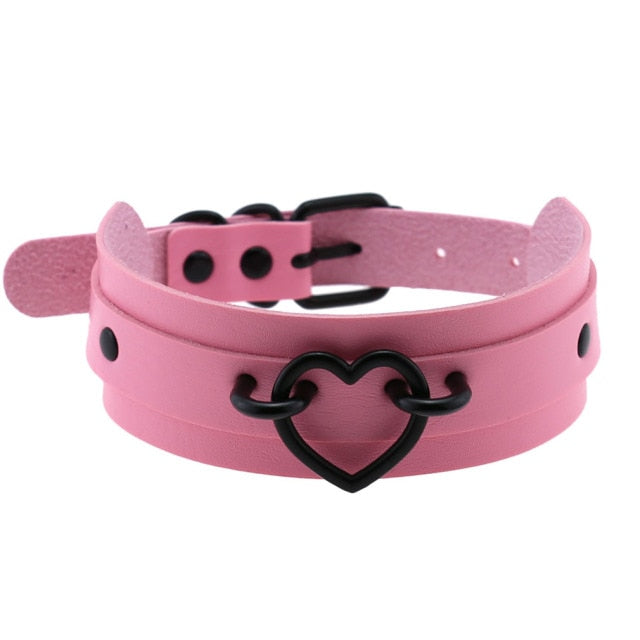 BDSM, DDLG Submissive Choker Necklace (Sissy Pink Collection) - Sissy Panty Shop