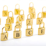 Personalized BDSM, DDLG Initial Padlock Necklace - Sissy Panty Shop