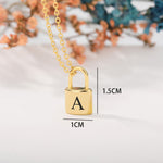 Personalized BDSM, DDLG Initial Padlock Necklace - Sissy Panty Shop