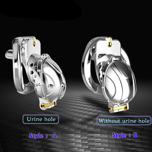 Male Stainless Steel Underwear Straight Chastity Belt + 4 Ball Stopper With  Lock