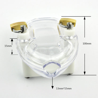 Male Chastity Device With Padlock - Sissy Panty Shop