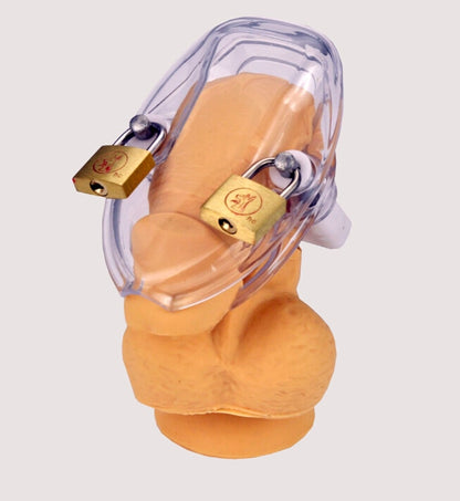 Male Chastity Device With Padlock - Sissy Panty Shop