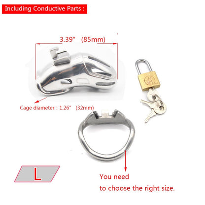 Stainless Steel Male Chastity Device - Sissy Panty Shop