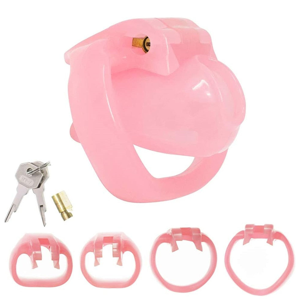 Tiny Sissy Chastity Pink Cage - Sissy Panty Shop