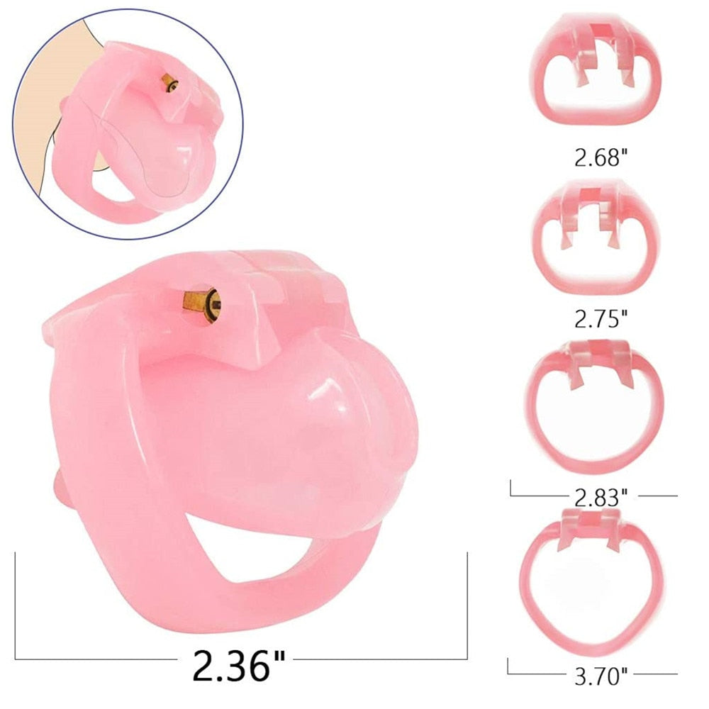 "Slutty Nora" Pink Chastity Cage - Sissy Panty Shop