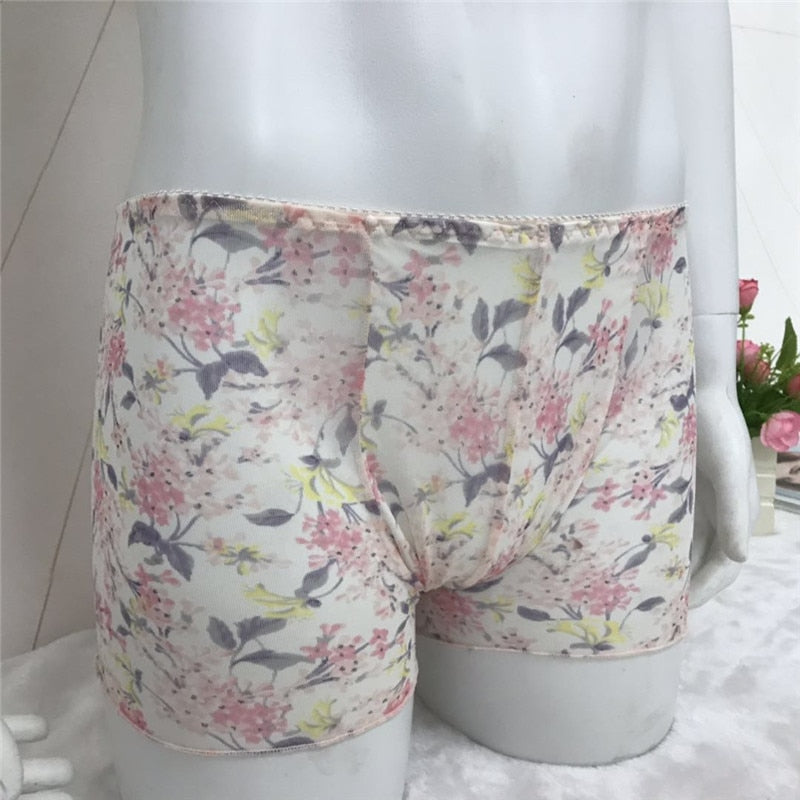 Floral Boxer Shorts - Sissy Panty Shop