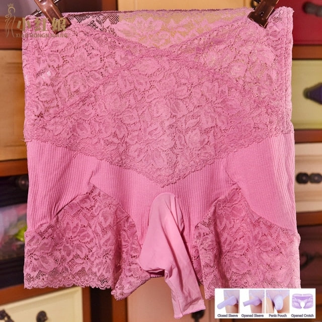 Lace Penis Pouch Panties - Sissy Panty Shop