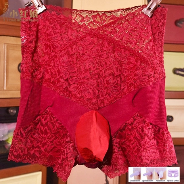 Lace Penis Pouch Panties - Sissy Panty Shop