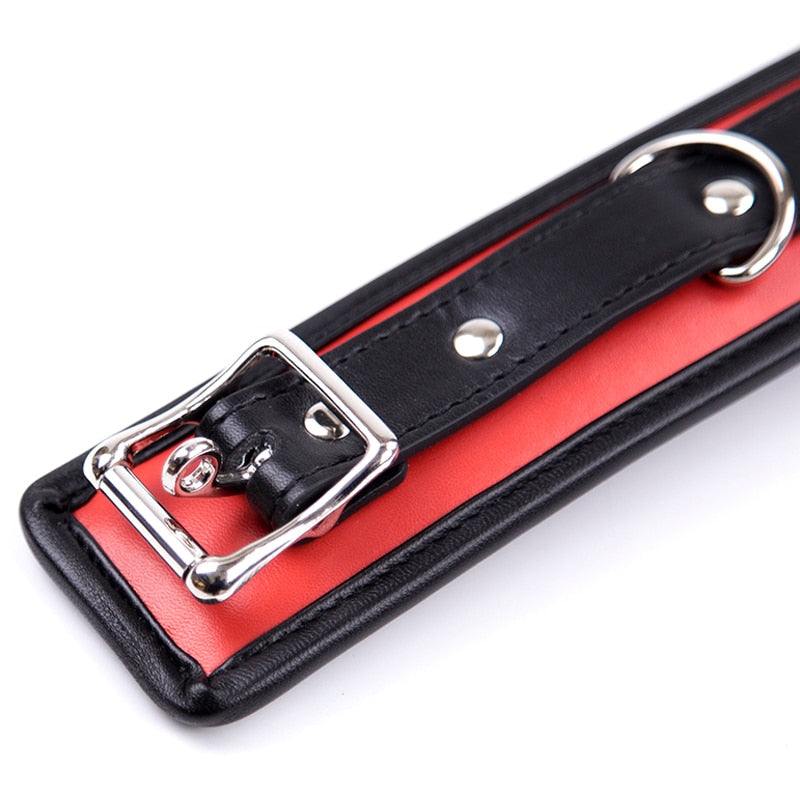 BDSM Slave Collar & Chain Lead - Sissy Panty Shop