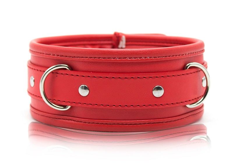 BDSM Slave Collar & Chain Lead - Sissy Panty Shop