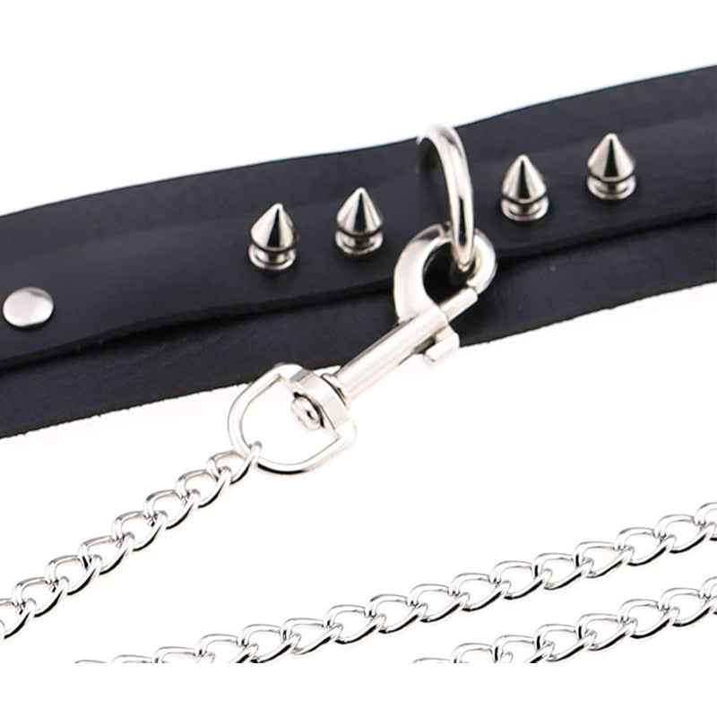 BDSM, DDLG, Submissive Collar w/ Detachable Leash - Sissy Panty Shop