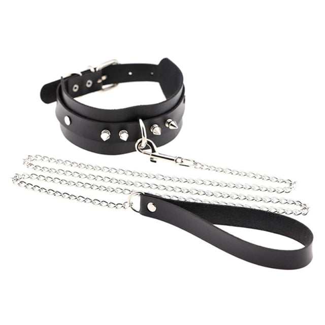 BDSM, DDLG, Submissive Collar w/ Detachable Leash - Sissy Panty Shop