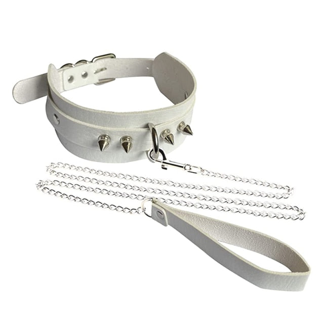 BDSM, DDLG, Submissive Collar w/ Detachable Leash - Sissy Panty Shop