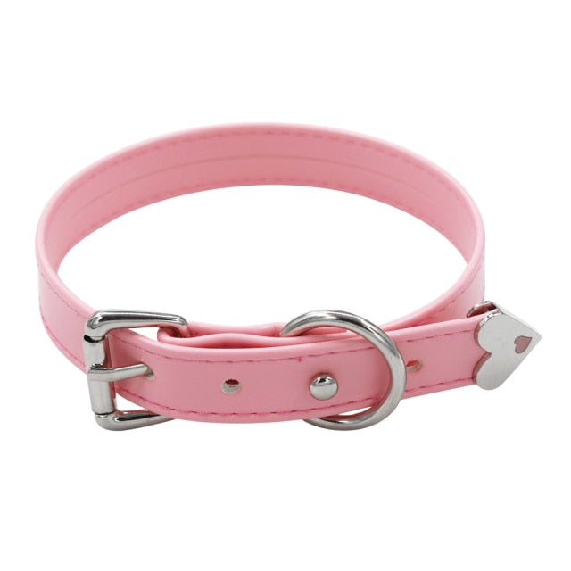 BDSM, DDLG, Submissive Leather Choker - Sissy Panty Shop