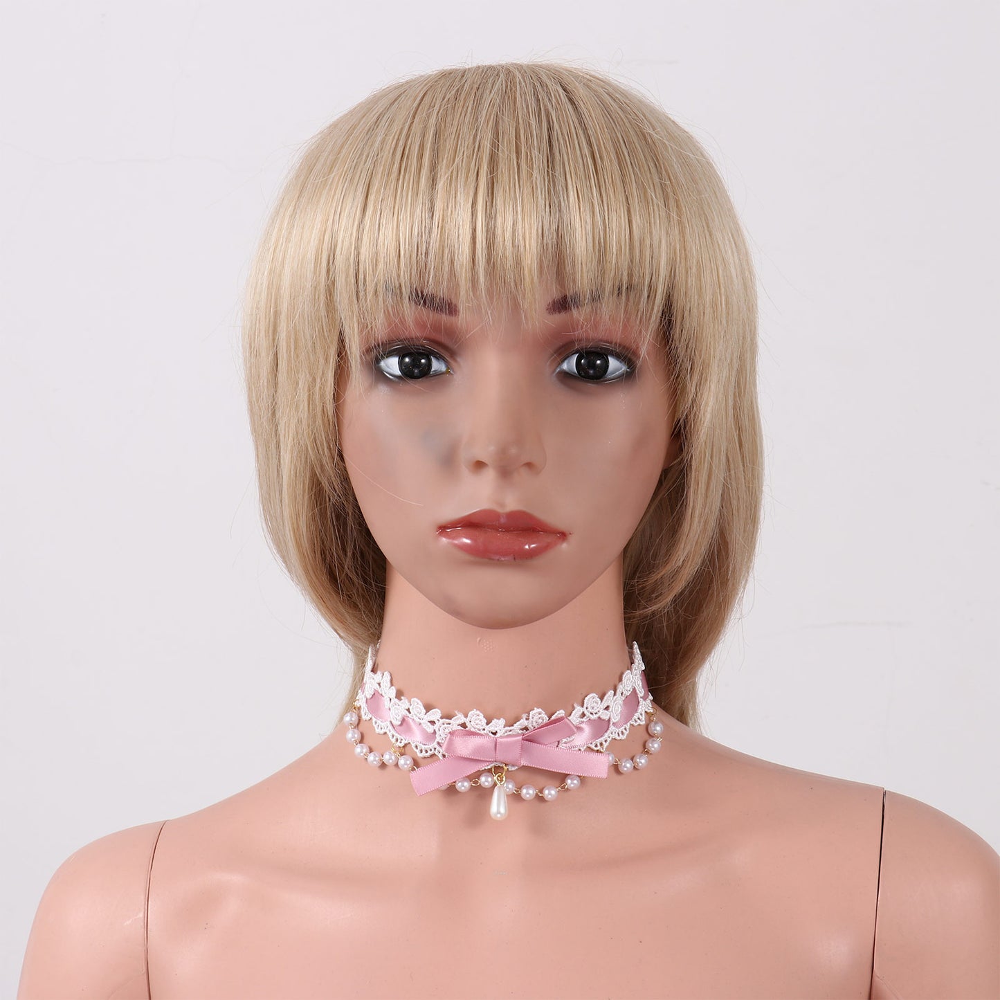 BDSM, DDLG Ribbon & Lace Choker Necklace - Sissy Panty Shop