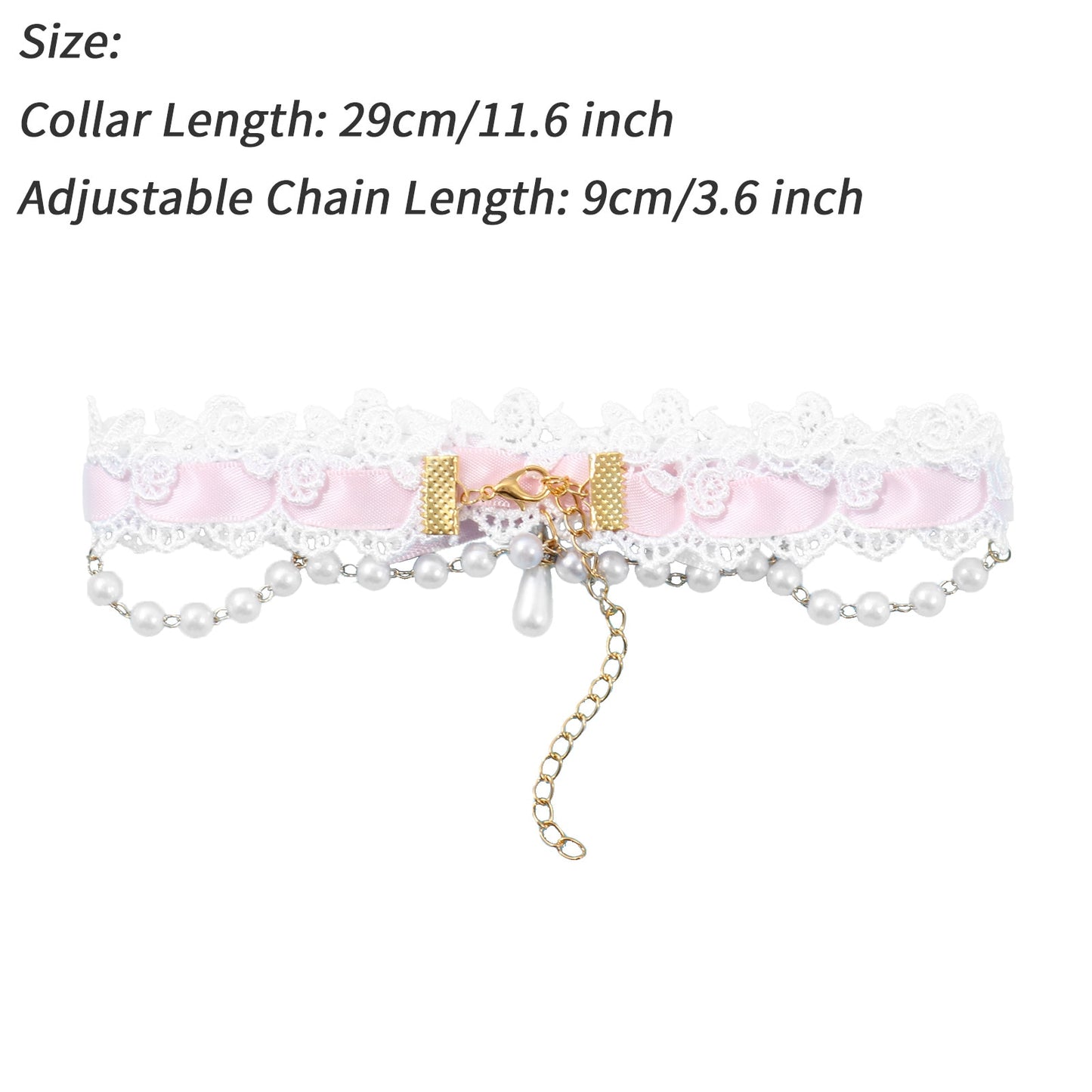 BDSM, DDLG Ribbon & Lace Choker Necklace - Sissy Panty Shop