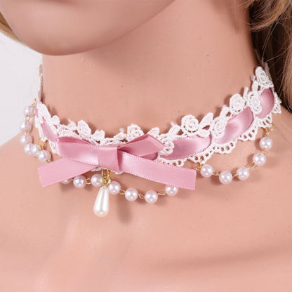 BDSM, DDLG Ribbon & Lace Choker Necklace - Sissy Panty Shop