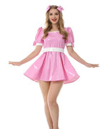 "Sissy Liz" Pink Vinyl Mini Dress - Sissy Panty Shop