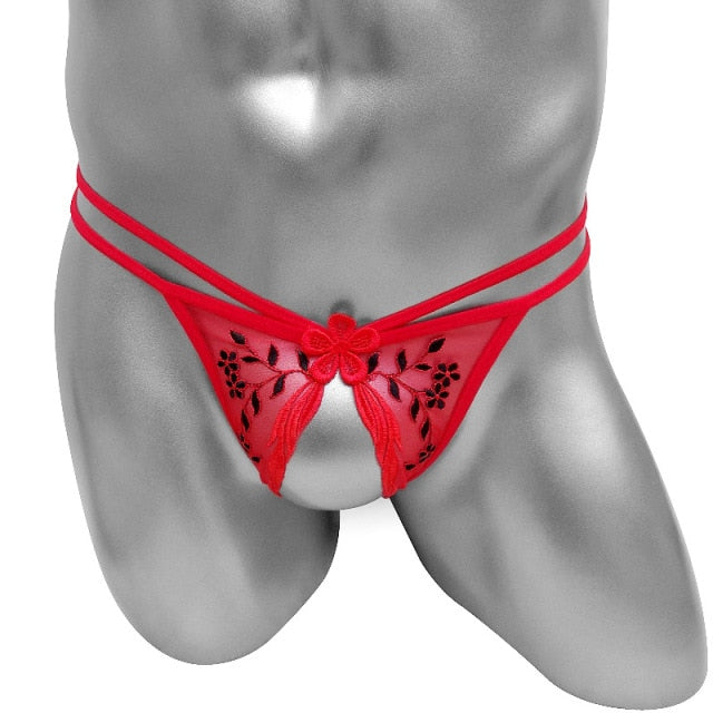 "Sissy Lola" Open Crotch Thong - Sissy Panty Shop