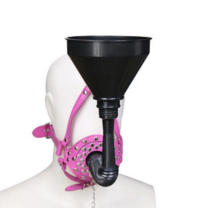Toilet Funnel Open Mouth Gag Mask - Sissy Panty Shop