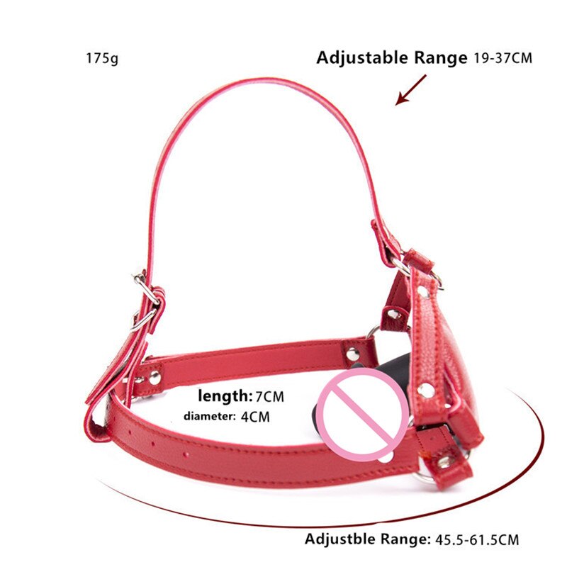 BDSM Harness Mouth Dildo Gag - Sissy Panty Shop