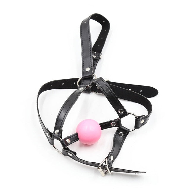 Mouth Ball Gag Harness - Sissy Panty Shop