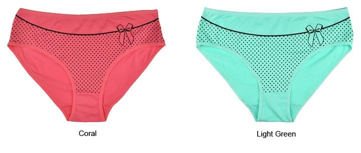 6 Pcs Dotted Bow Panties - Sissy Panty Shop
