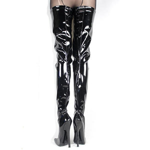 "Sissy Trixie" Thigh High Crotch Boots - Sissy Panty Shop