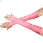 18" Lycra Fingerless Over Elbow Gloves - Sissy Panty Shop
