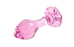 Pink Glass Anal Plug - Sissy Panty Shop