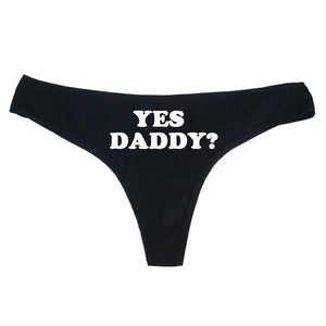 "Yes Daddy?" Thong - Sissy Panty Shop