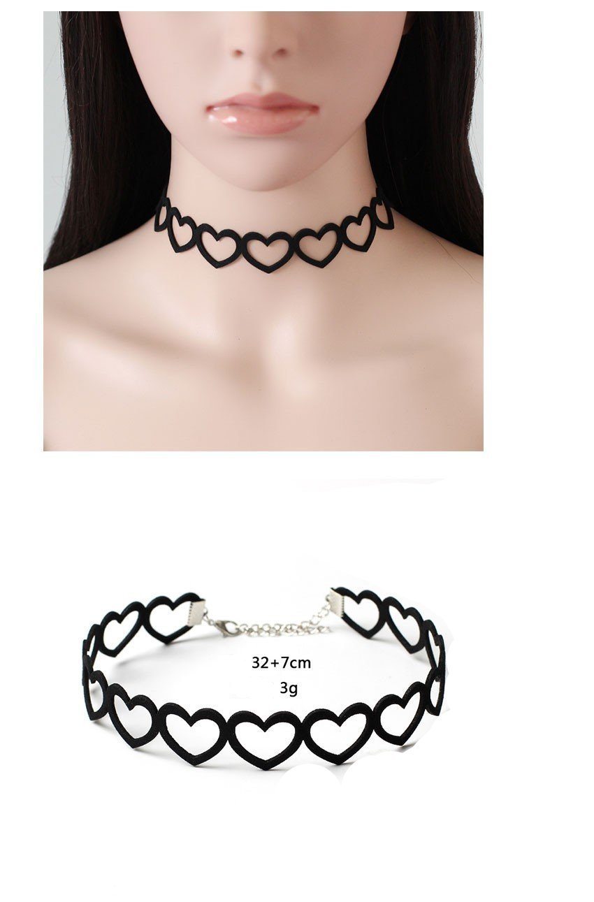 "Sissy Lory" Velvet Heart Choker - Sissy Panty Shop