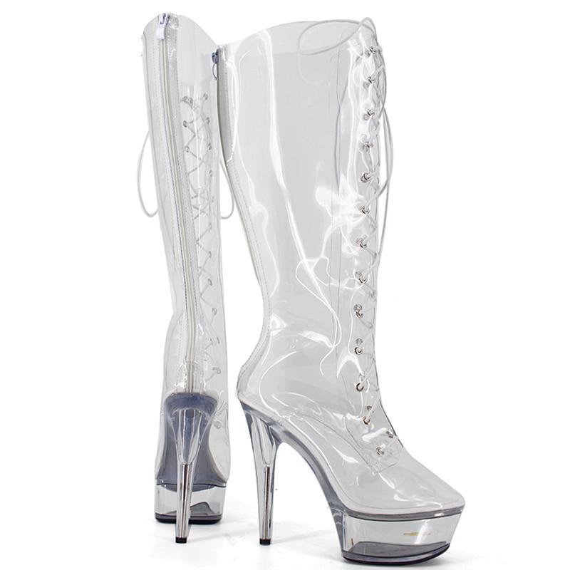 "Sissy Lola" Transparent Boots - Sissy Panty Shop