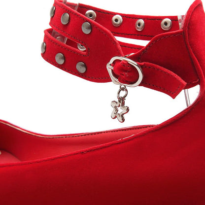 "Sissy Dinorah" Ankle Strap Shoes - Sissy Panty Shop