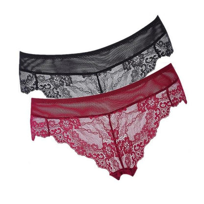 "Sissy Ruby" 2 Piece Lace Panty Set - Sissy Panty Shop