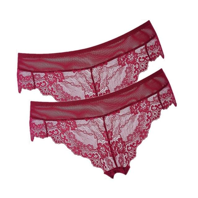 "Sissy Ruby" 2 Piece Lace Panty Set - Sissy Panty Shop