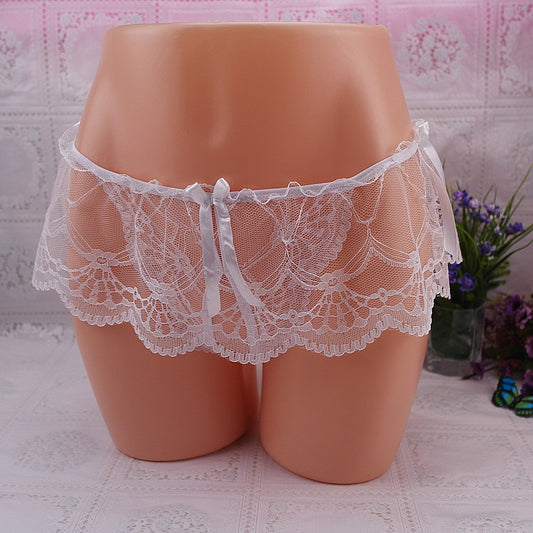 "Sissy Nancy" Skirted Lace Panties - Sissy Panty Shop