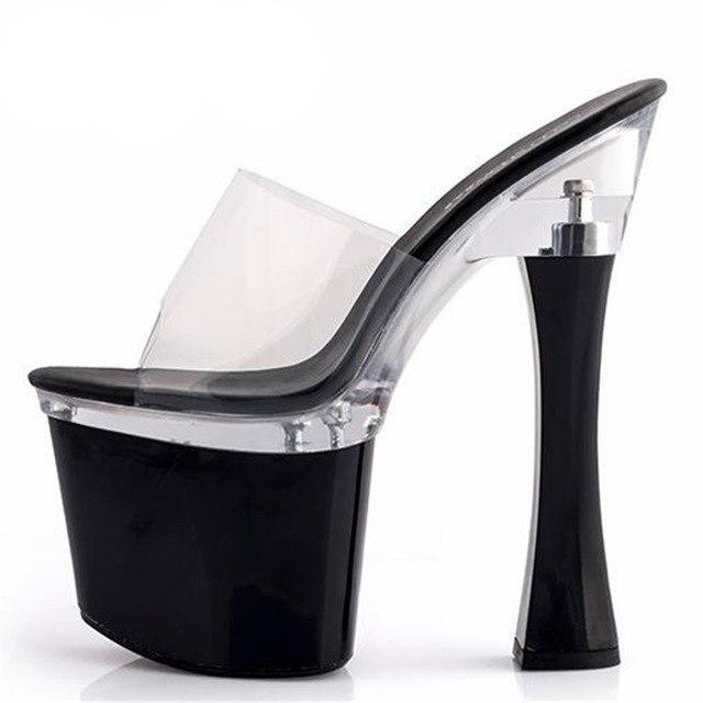 Stripper Sissy Thick Heel Sandals - Sissy Panty Shop